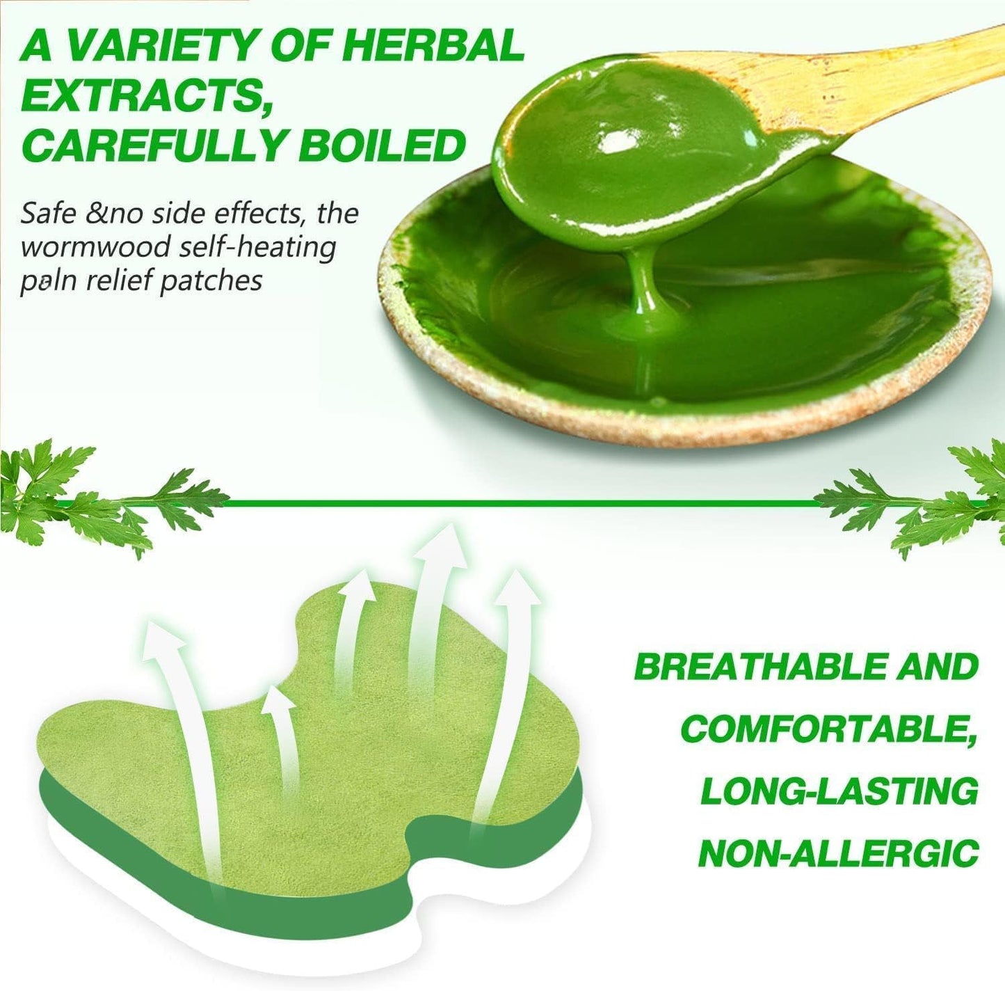 Pack Of 10 Herbal Knee Pain Relief Patch – Ayurvedic Knee Patch for Arthritis, Joint Pain, Leg Pain