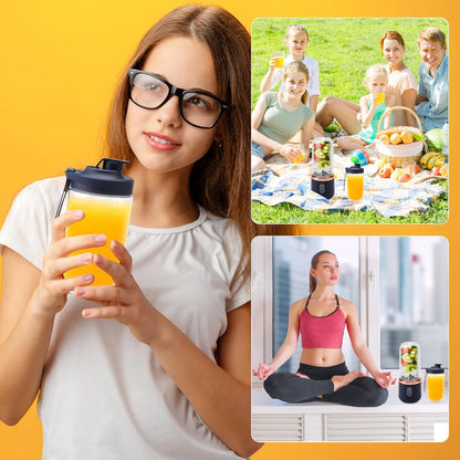 Portable Blender Electric Juicers Fruit Mixers USB Rechargeable